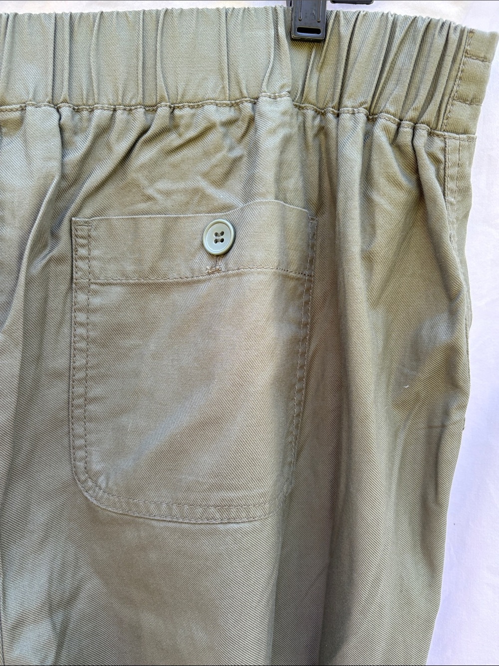 Talbots Olive Pull-On Drawstring Chinos - Picture 11 of 12